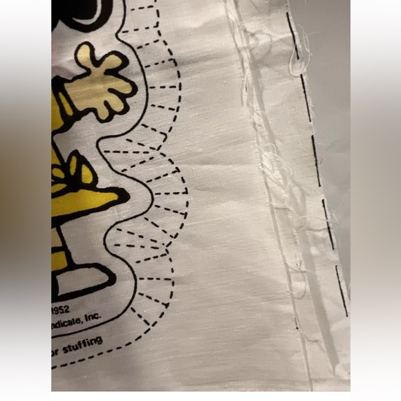 Vintage Peanuts Gang Fabric Panel Charlie Brown Snoopy Lucy Linus Sally - Picture 7 of 9